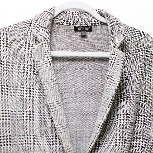 Topshop Plaid Soft Blazer Jacket. Size US 4. - Picture 3 of 3